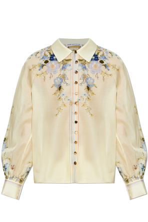 Shirt with floral motif