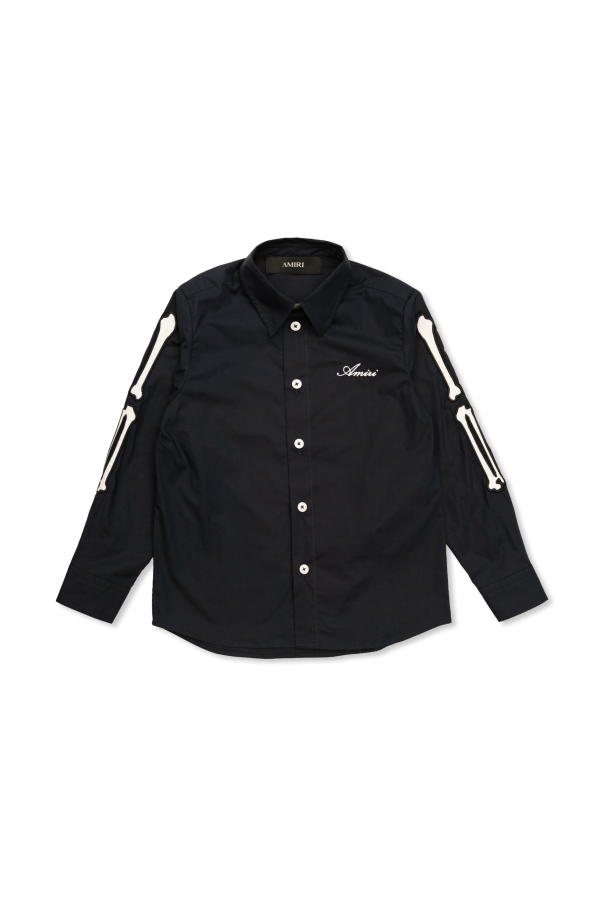 Shirt with embroidered logo od Amiri Kids