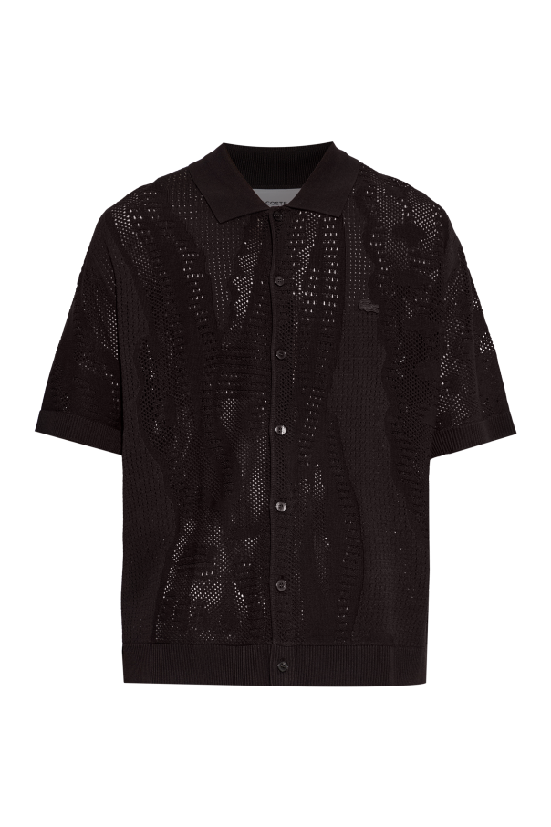 Shirt with logo patch od Lacoste