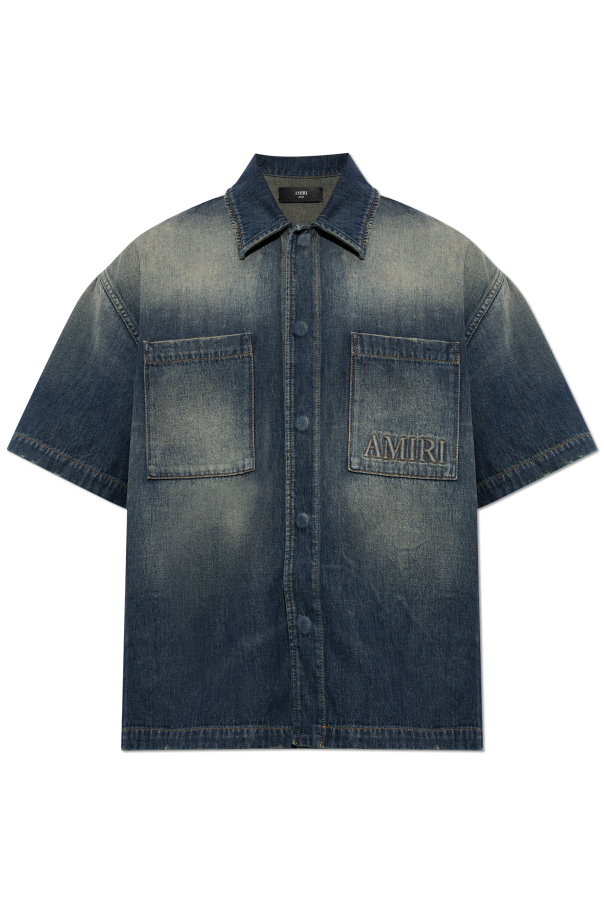 Amiri Denim short-sleeve shirt