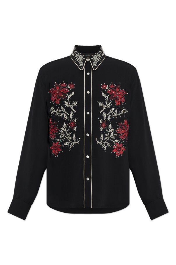 Embroidered Shirt with Shimmering Sequins od Amiri