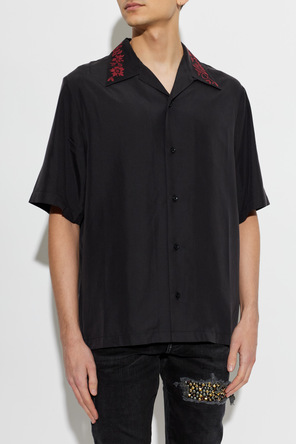 Amiri Embroidered collar shirt