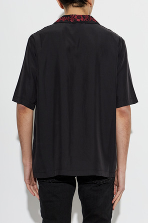 Amiri Embroidered collar shirt