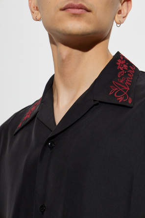 Amiri Embroidered collar shirt