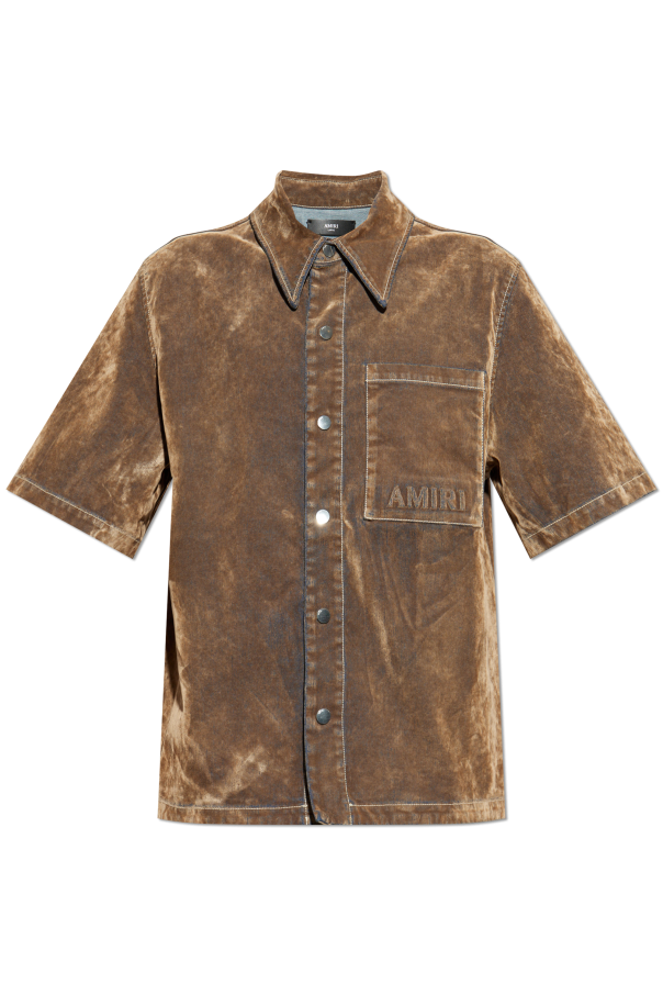 Shirt with a velvety finish od Amiri