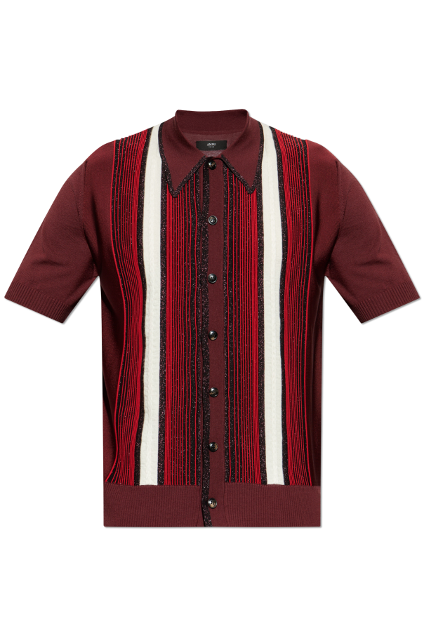 Shirt with wool trim od Amiri