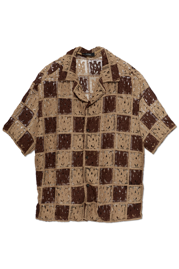 Shirt with decorative weave od Amiri