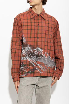Amiri Camisa con estampado de cuadros