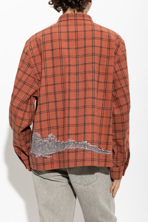 Amiri Camisa con estampado de cuadros