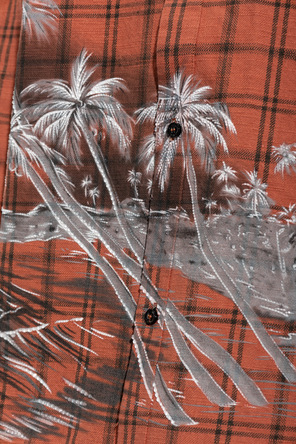 Amiri Camisa con estampado de cuadros