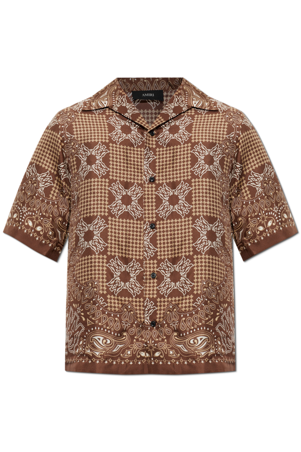 Silk short-sleeve shirt od Amiri