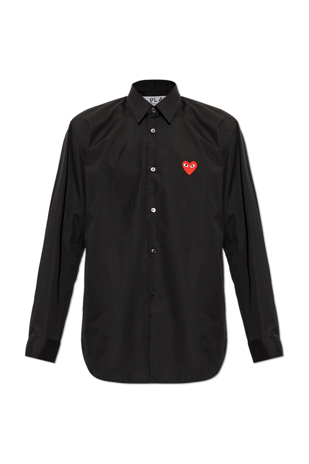 Cotton shirt with logo patch od Comme des Garçons Play