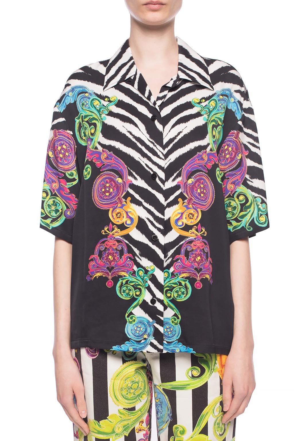 versace half shirt