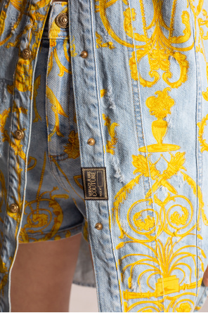 Versace Jeans Couture Long-line denim shirt