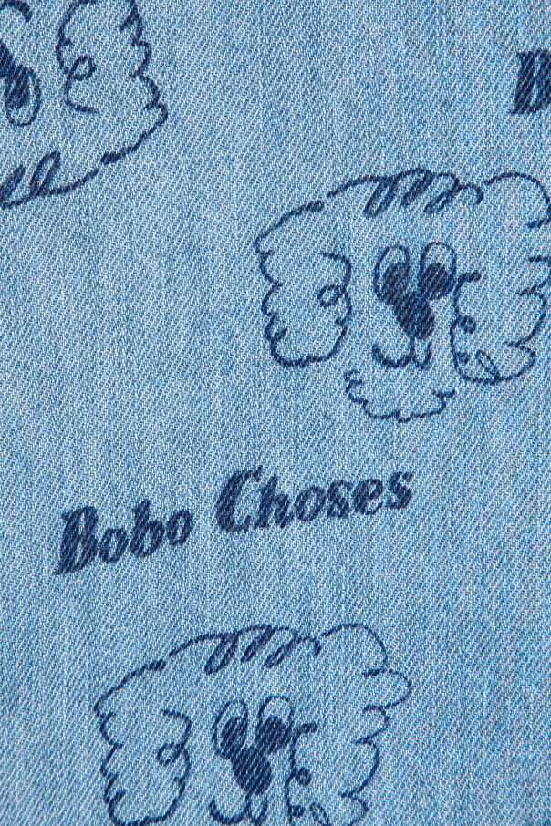 Bobo Choses Jeanshemd mit Aufdruck