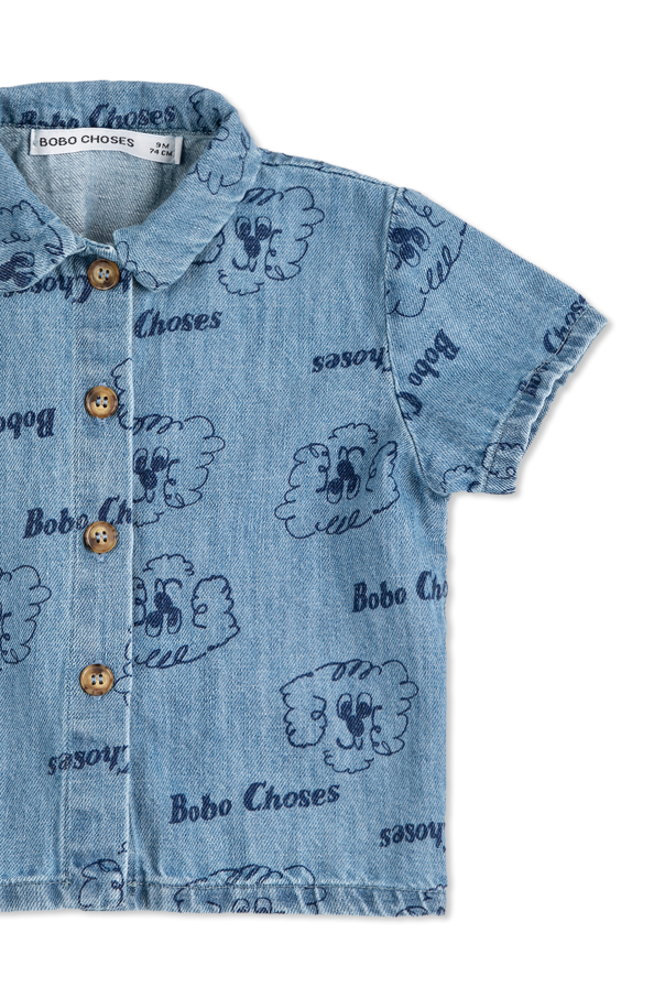 Bobo Choses Jeanshemd mit Aufdruck