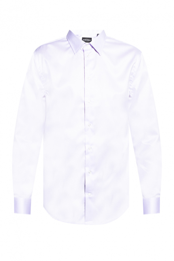 Emporio armani Marrone Cotton shirt