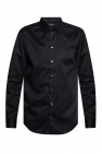 Giorgio Armani logo-embroidered cashmere-blend bomber jacket Schwarz