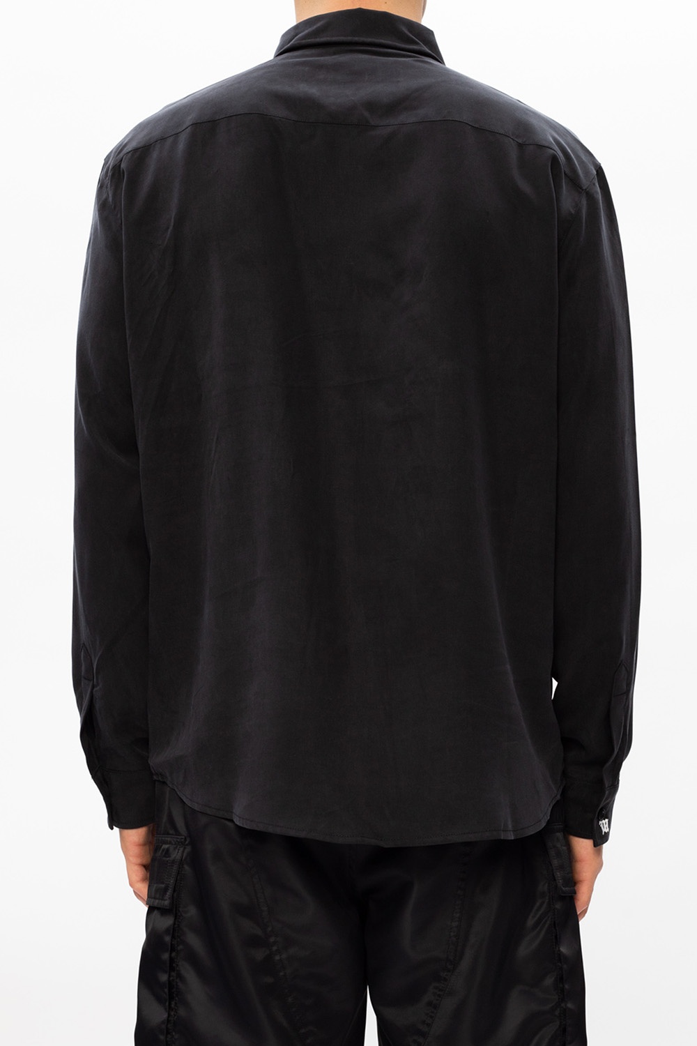 MISBHV 'Comme Des Garçons Noir Kei Ninomiya ruffled cropped biker jacket