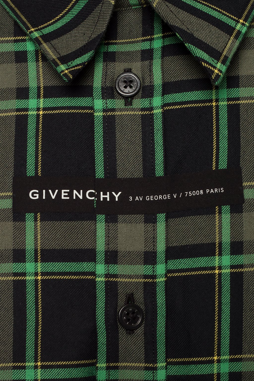givenchy checkered shirt