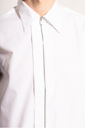 givenchy streifen Zip-up shirt