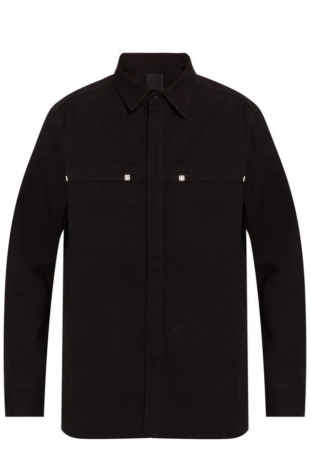 Givenchy Black Jacquard Shirt