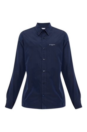 Shirt with embroidered logo