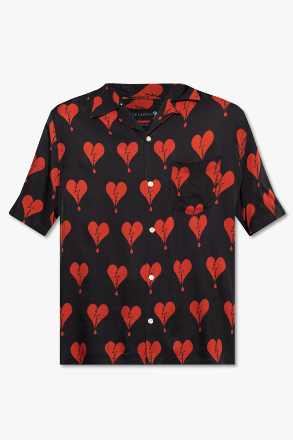AllSaints ‘Breakup’ shirt Oxford with heart motif