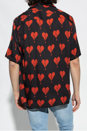AllSaints ‘Breakup’ Crepe shirt with heart motif