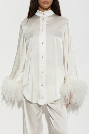 Oseree Shirt with feathers