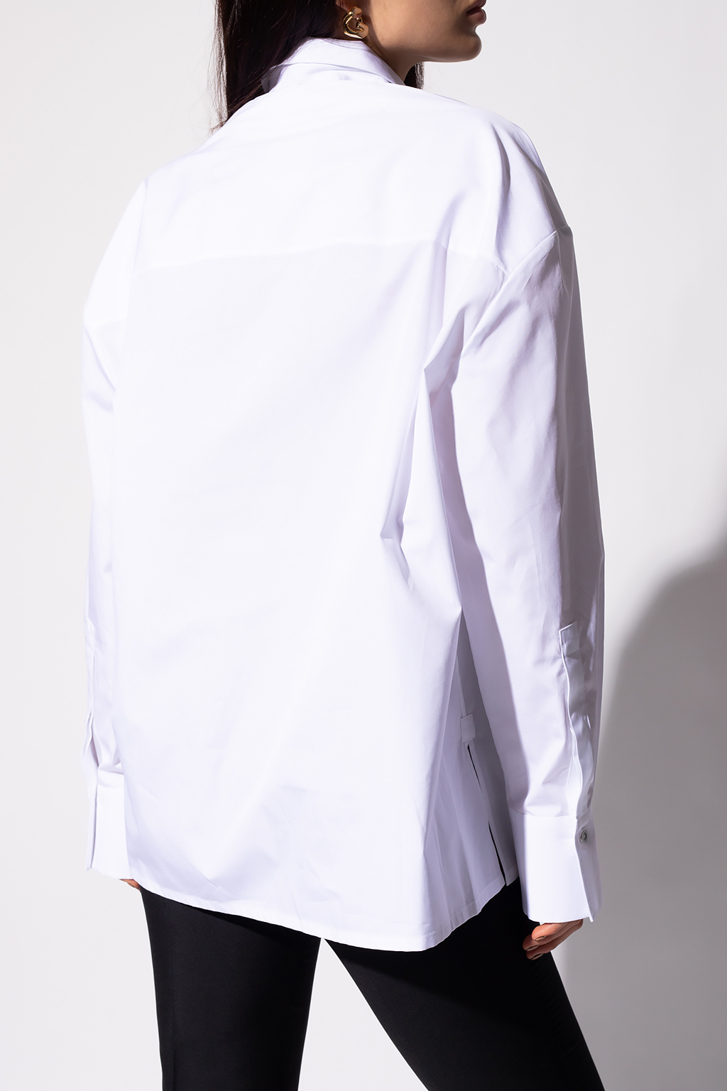 givenchy belt Shirt with concealed placket