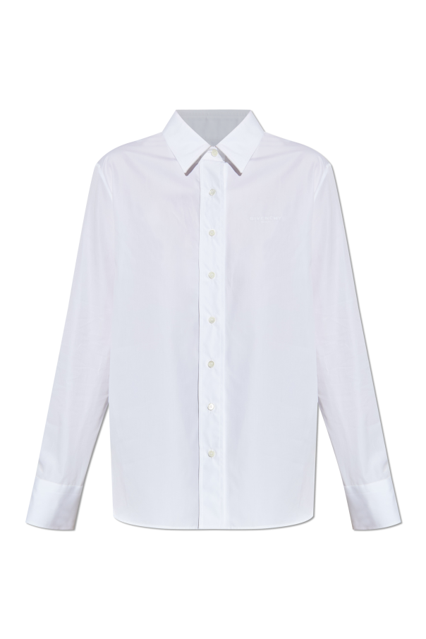 Givenchy Baumwollhemd mit gesticktem Logo