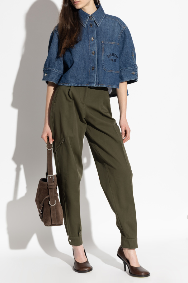 Givenchy Casaco de ganga curto