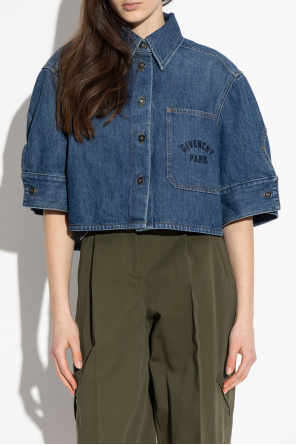 Givenchy Casaco de ganga curto