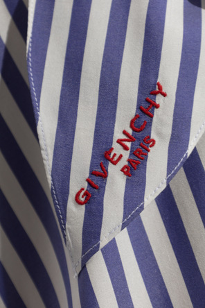 Givenchy Hodvábna košeľa s pruhmi