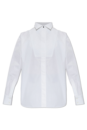 Shirt with a stand-up collar