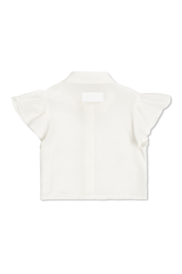 Balmain Kids Koszula z krótkimi rękawami
