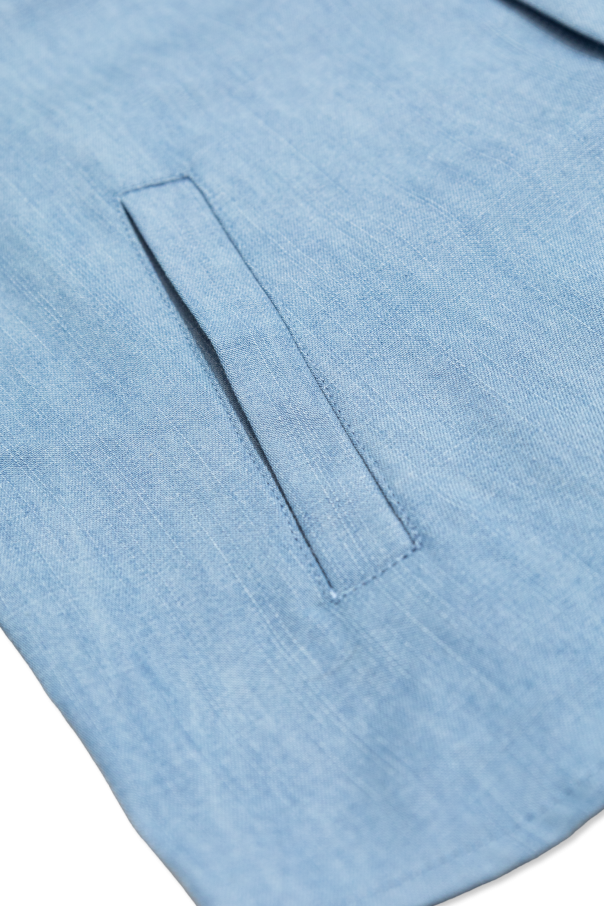 Balmain Kids Koszula z wyszytym logo