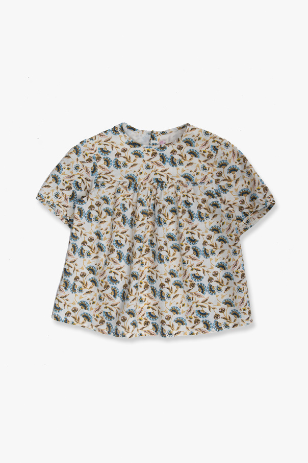 Bonpoint  Floral corduroy-clad shirt