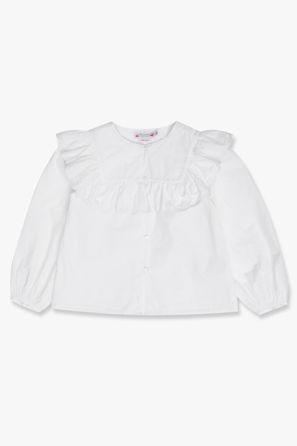 Bonpoint  shirt Gelb with ruffle