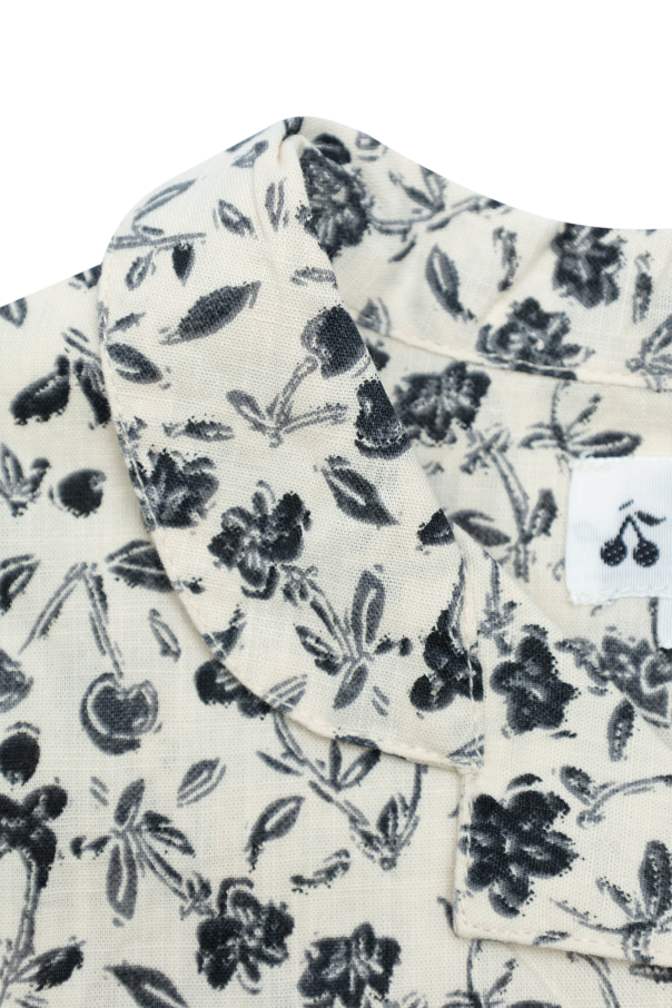Bonpoint  ‘Gerald’ Fleece shirt with floral motif
