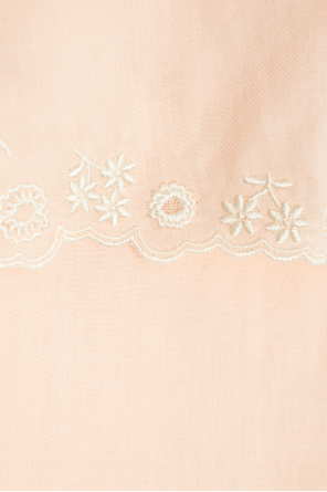 Chloé Kids Shirt with a wide collar