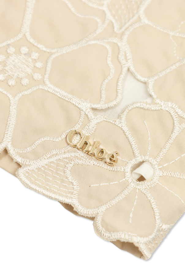 Chloé Kids Turtleneck with application logo