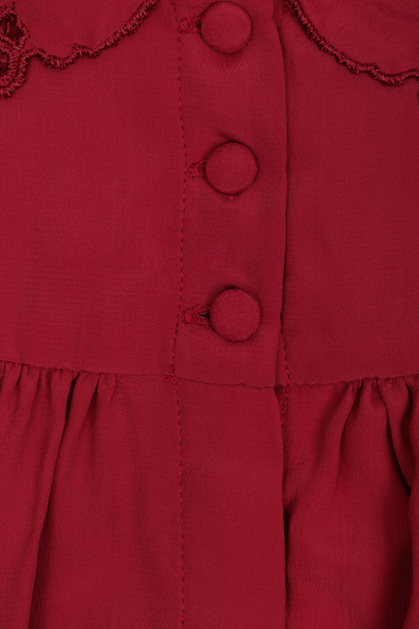 Chloé Kids Shirt with lace collar