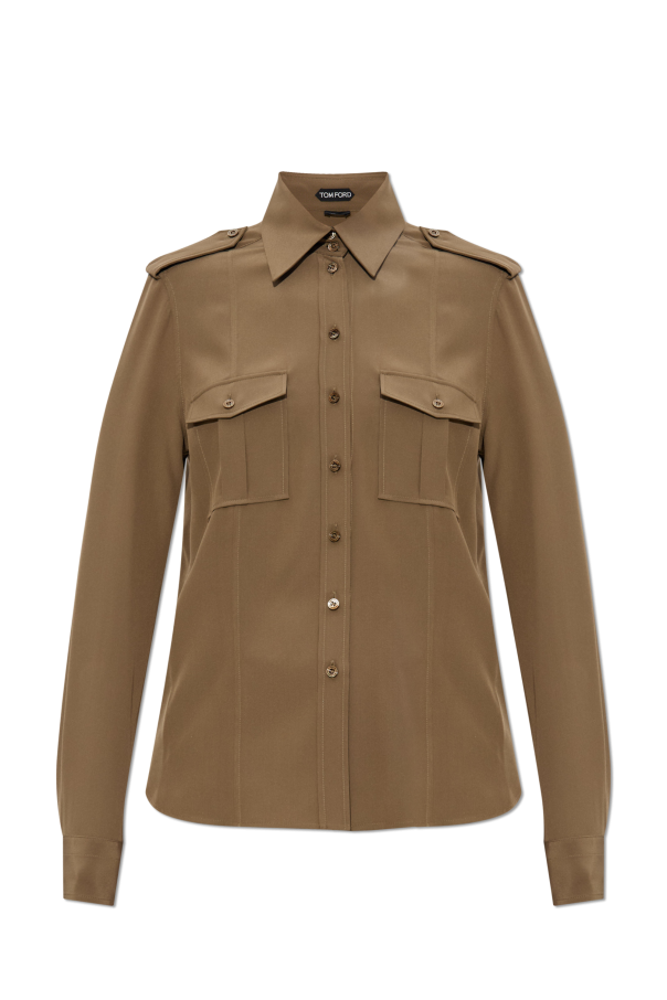 Silk shirt with epaulettes, zdjęcie 1 Silk shirt with epaulettes od Tom Ford