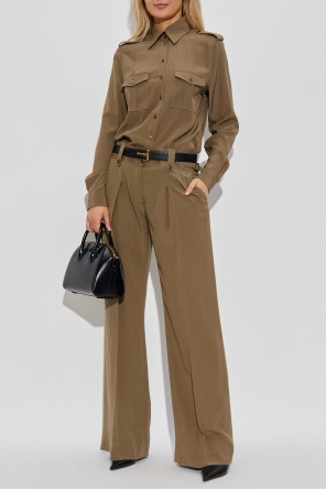 Silk shirt with epaulettes od Tom Ford