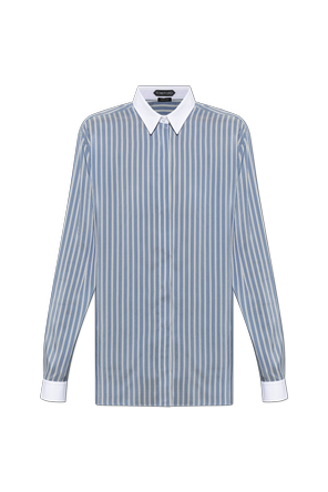 Striped silk shirt