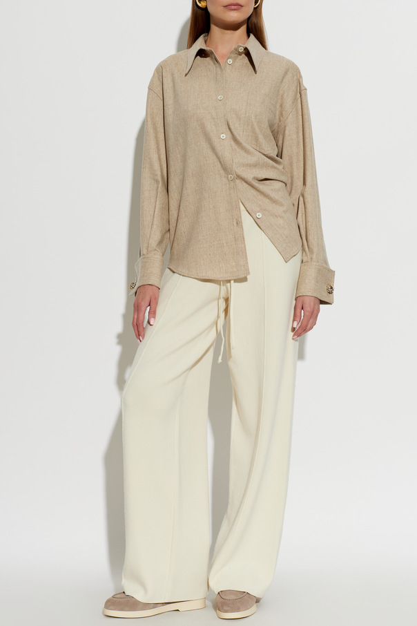 Fabiana Filippi Wool Shirt with Pocket