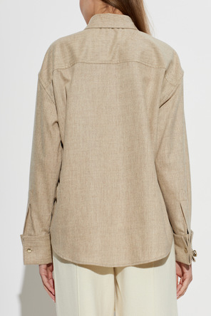 Fabiana Filippi Wool Shirt with Pocket