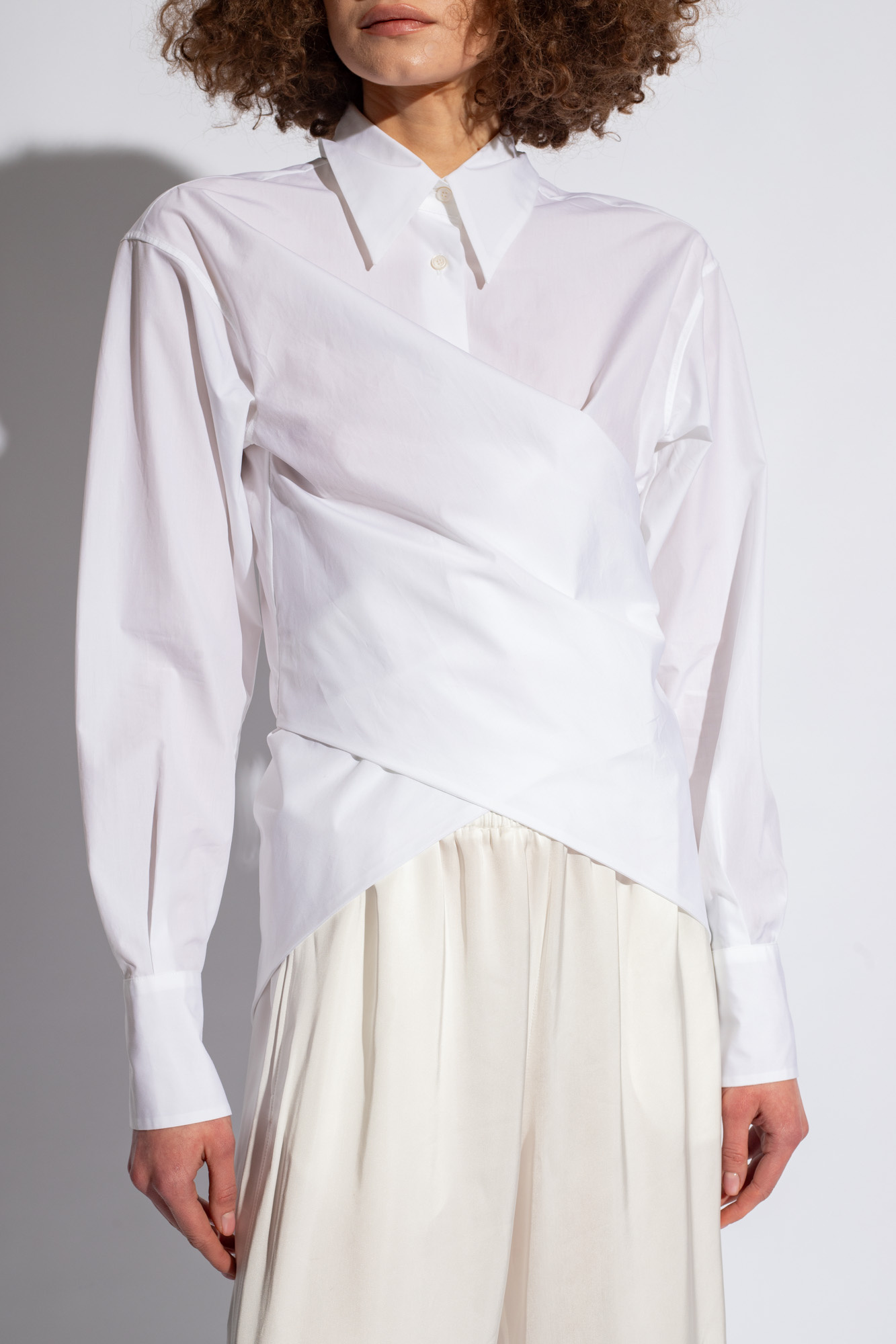 Fabiana Filippi Cotton chevron-print shirt